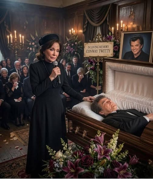 When Nashville Fell Silent: The Day Conway Twitty Was Finally Laid to Rest—and Loretta Lynn Suddenly Walked Through the Church Doors Unannounced to Sing One Last Tearful Goodbye