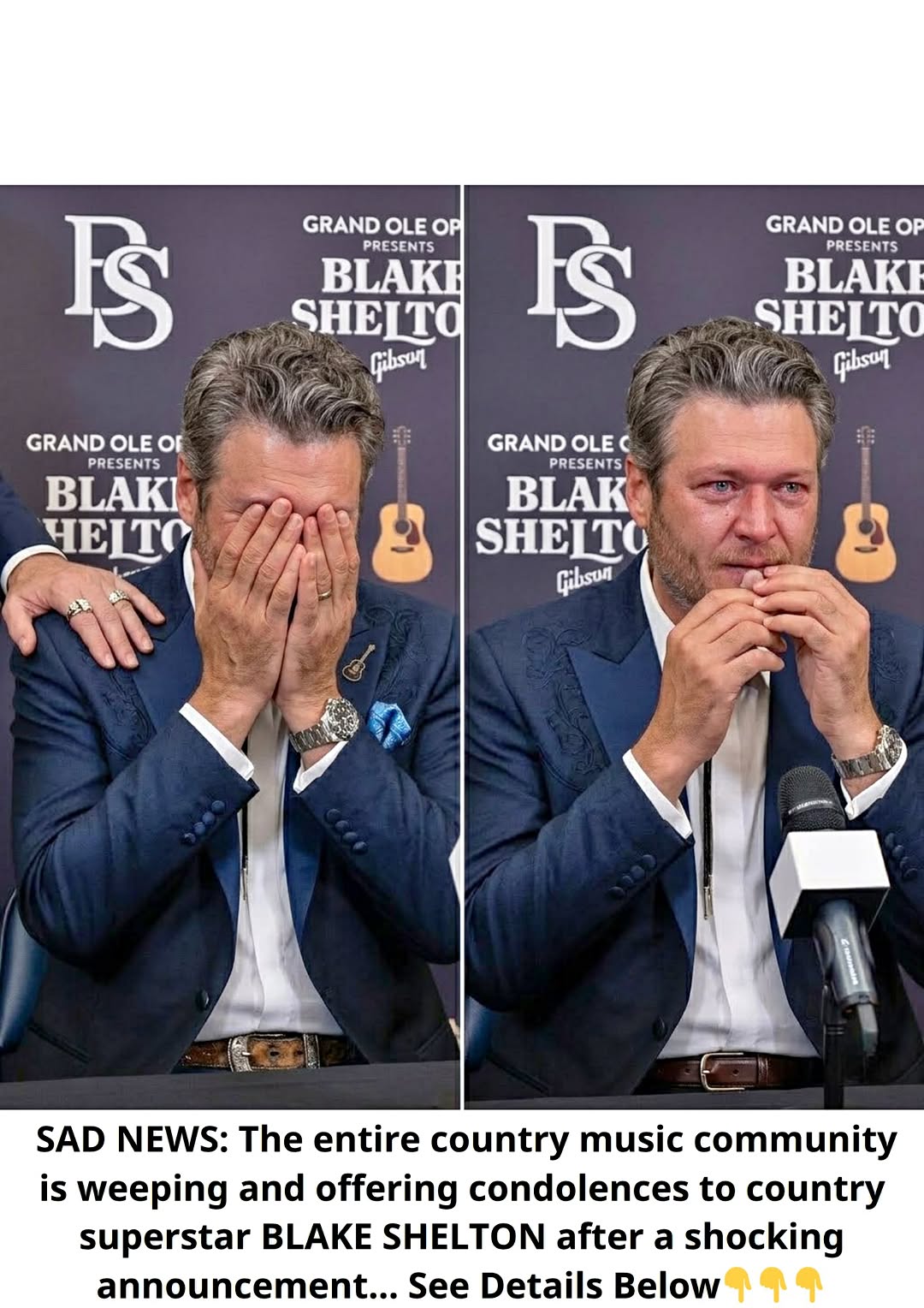 Blake Shelton💔 SAD NEWS: Country Music Community Unites in Tears After Shock Announcement About Blake Shelton