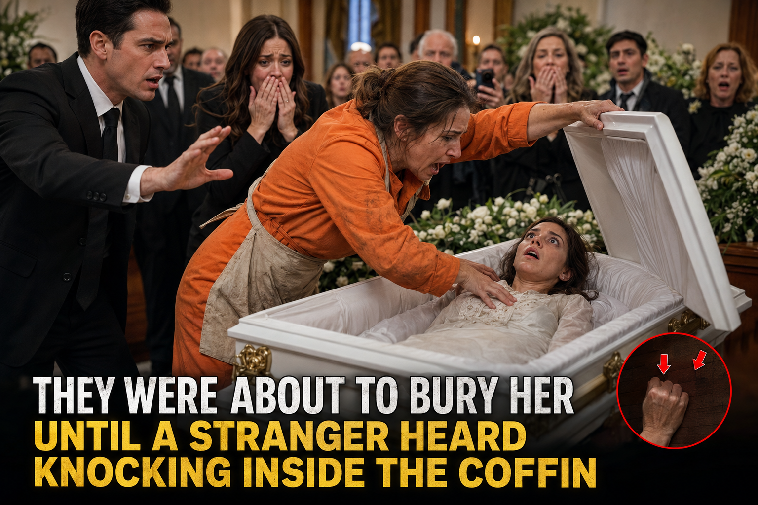 CHAPTER 1:THEY WERE ABOUT TO BURY HER—UNTIL A STRANGER HEARD KNOCKING INSIDE THE COFFIN