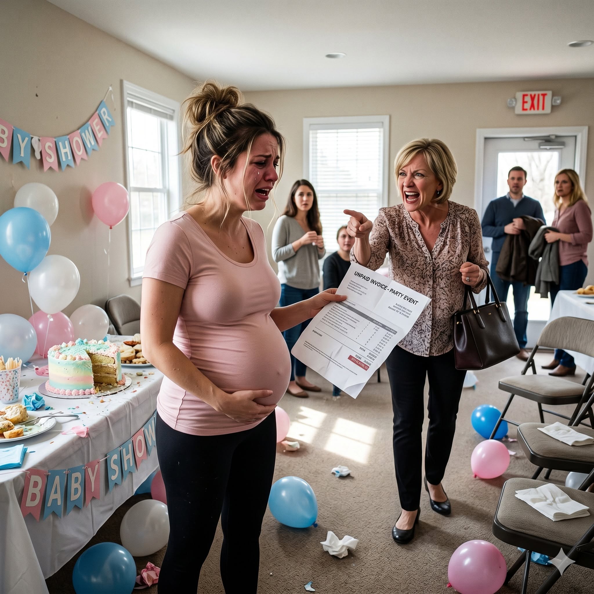 My mother turned my baby shower into a trap, leaving me alone with the bill while everyone laughed. She thought I would cry, beg, or quietly pay for her cruelty. Instead, I let her walk home—straight into the shock I had planned for her...