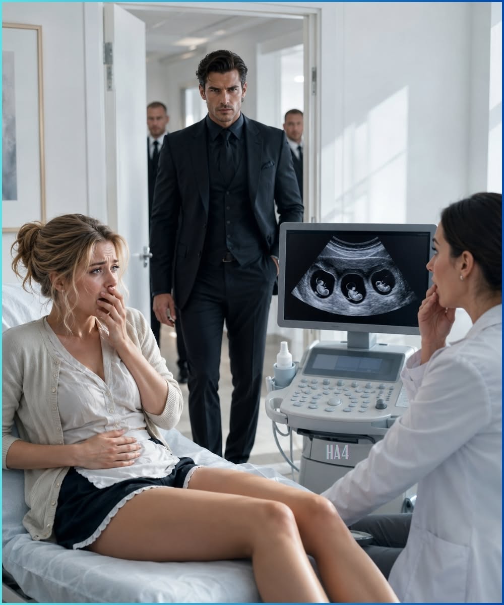 the waitress went to end a six-week pregnancy, then the ultrasound showed three heartbeats—and the father was the mafia boss hunting her through the clinic