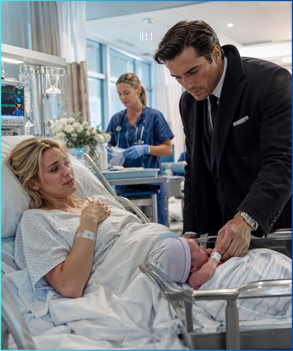 I texted the wrong man while giving birth, and the mafia boss put his last name on my baby’s hospital bracelet