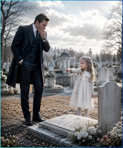 the billionaire had buried his son for a year—until a little girl at the cemetery pointed at the grave and whispered, “he’s not in there”