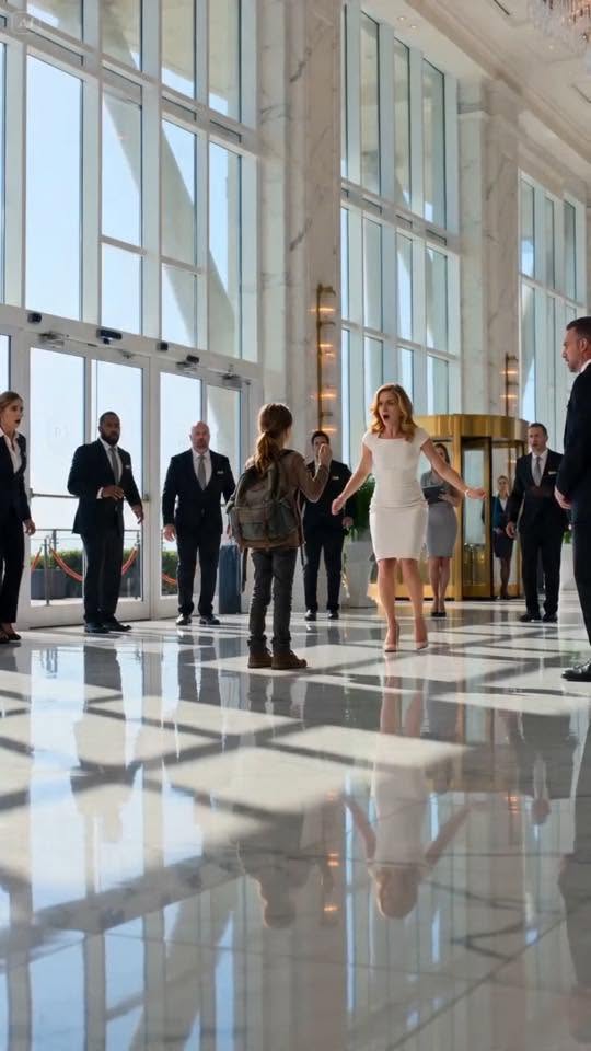 "When the Woman in White Dragged a Bruised Stranger Across the Solmere Lobby — What She Reached for in Her Torn Bag Made the Resort Hold Its Breath