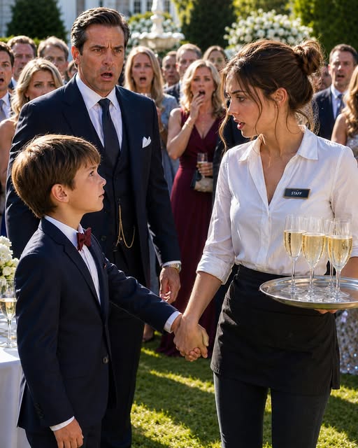 The millionaire swore he would only marry the woman his son chose—then the boy grabbed a single mother’s hand in front of everyone