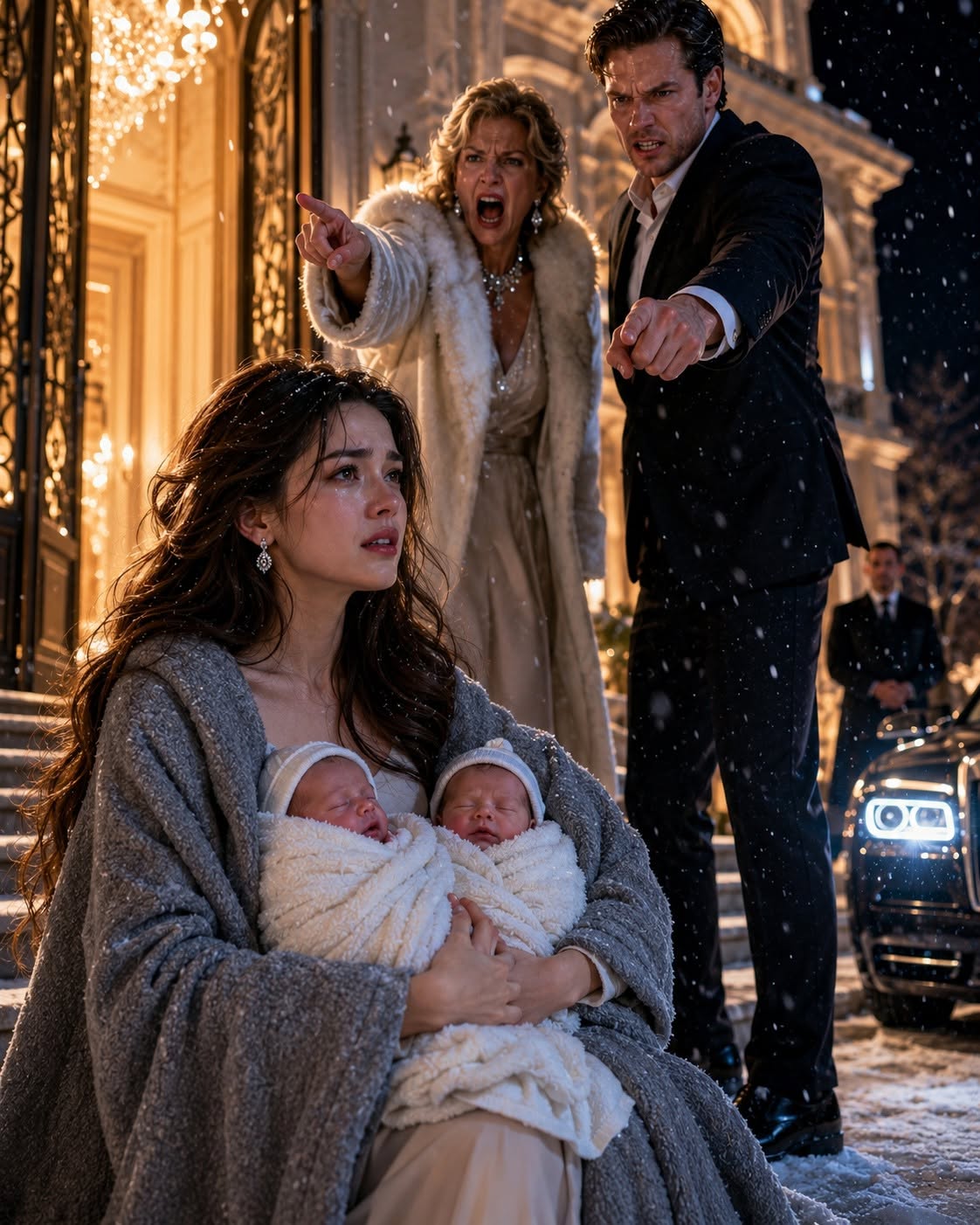 "MY HUSBAND THREW ME AND OUR NEWBORN TWINS INTO THE SNOW—THEN HE LEARNED I OWNED HIS HOUSE, HIS JOB, AND THE SECRET THAT COULD DESTROY HIM