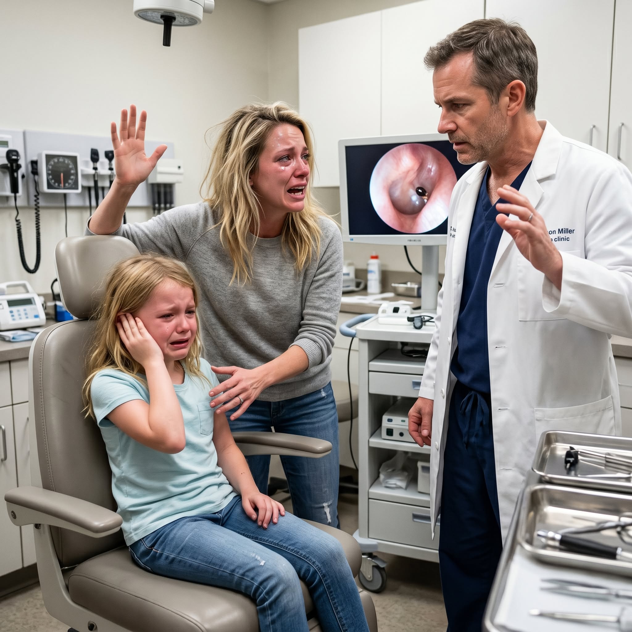 "Mom, my ear feels weird..." daughter's ear pain leads to a shocking discovery the doctor couldn’t believe ...
