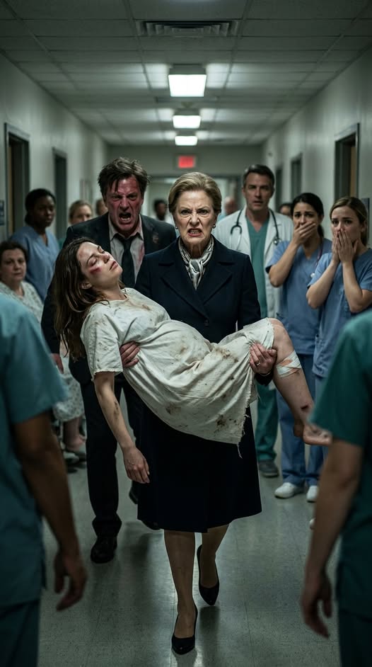 "At 1 a.m., my daughter collapsed on my porch, bleeding and sobbing, ""Please don't make me go back to him."" I rushed her to the ER. Minutes later, her wealthy husband stormed in, aggressively blocking the doctors from running a blood test. ""She's just hysterical. Send her home with me,"" he demanded. But when the Chief of Medicine entered the room, a cruel plan that threatened not only my daughter but our entire family came to light...
