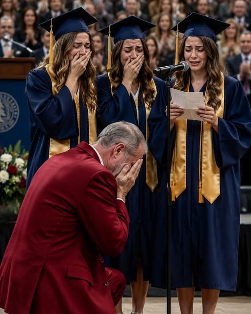 I gave up 22 years of my life raising my triplet nieces — what they did at their college graduation made me drop to my knees.