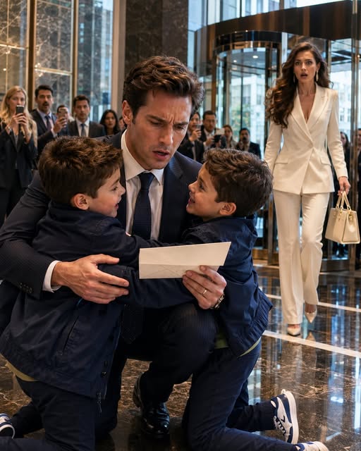 The day two little boys ran into my corporate headquarters screaming “Daddy!” was the day my carefully controlled life shattered. For seven years, doctors had assured me I would never be a father. I believed them. I built a billion-dollar empire around that belief. Then, on an ordinary Tuesday morning in Manhattan, two identical seven-year-olds appeared in my lobby knowing secrets nobody should have known—and suddenly, the impossible was standing right in front of me.