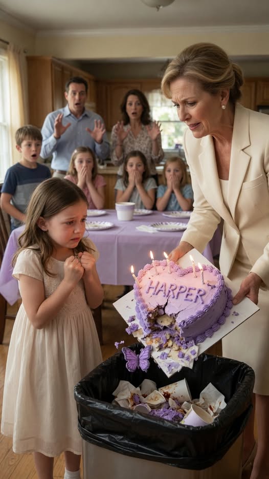 "My Mother-In-Law Threw My 8-Year-Old's Birthday Cake In The Trash—Then Harper Turned On The TV.