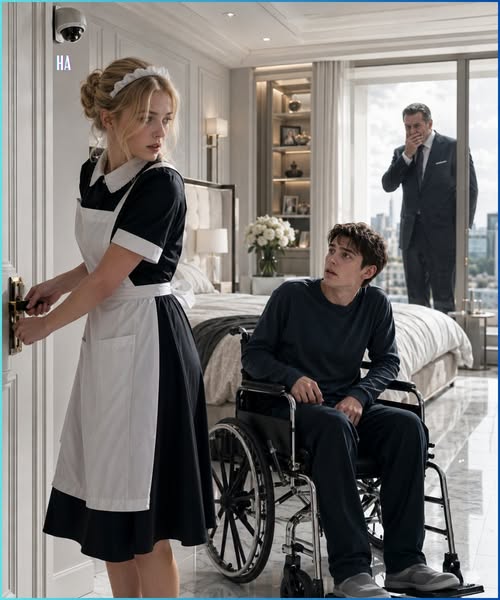 The Maid Locked the Door on the Mafia Boss’s Paralyzed Son and What He Saw on the Hidden Camera Made Him Tear His Own Empire Apart