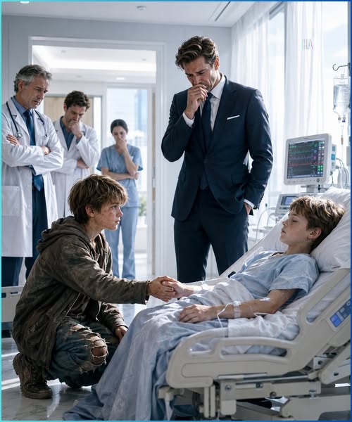 The Doctors Had Given Up on the Millionaire’s Son Until a Homeless Boy Walked Into the Room and Did the One Thing No One Expected