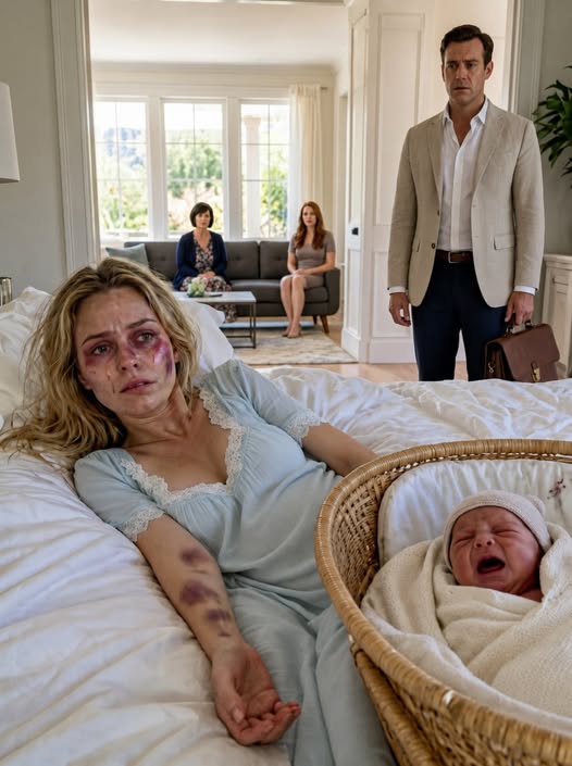 "I Came Home to Find My Wife and Newborn Struggling to Survive While My Mother Called Her “Lazy”—Then a Doctor Saw the Bruises and Ordered the Police to Be Called.