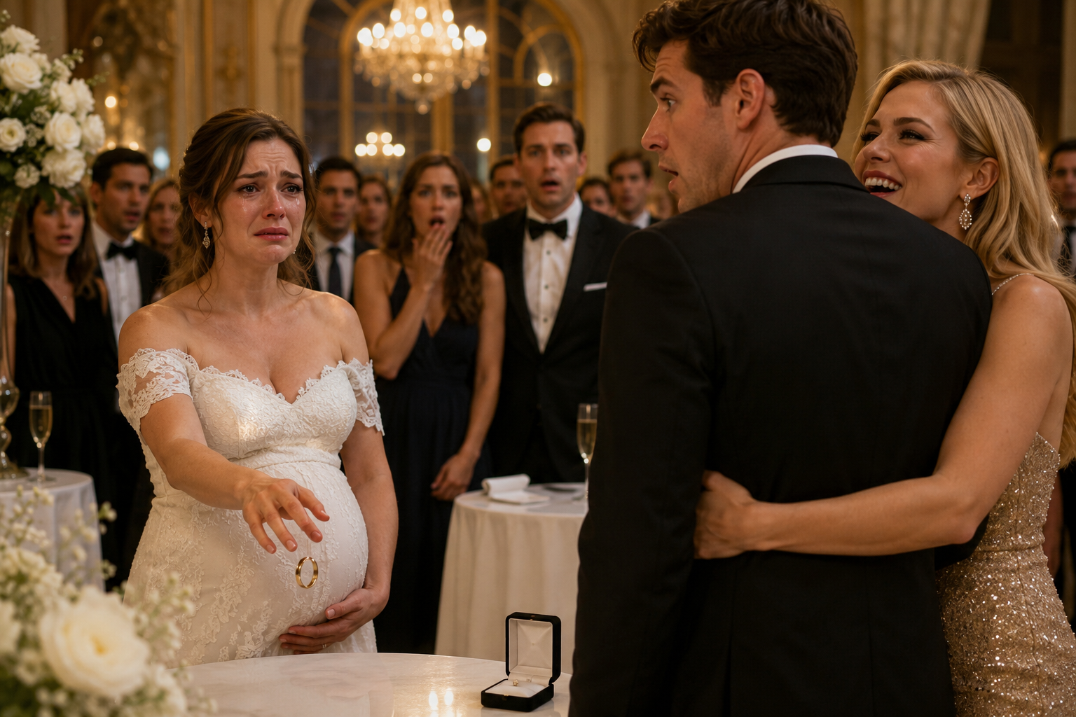 omg He Said He’d Leave His Pregnant Wife After the Baby Was Born… He Didn’t Know She Was Standing Right Behind Him.""