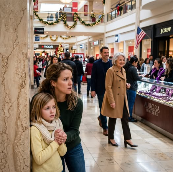 "At the mall, my 11-year-old clutched my hand and said, “Mom — quickly, behind that pillar!” She murmured, “Don’t move.” I stole a glance — and froze in horror because my mother-in-law was ... wait ... what? I stayed silent. I took action. The next morning, they went pale.