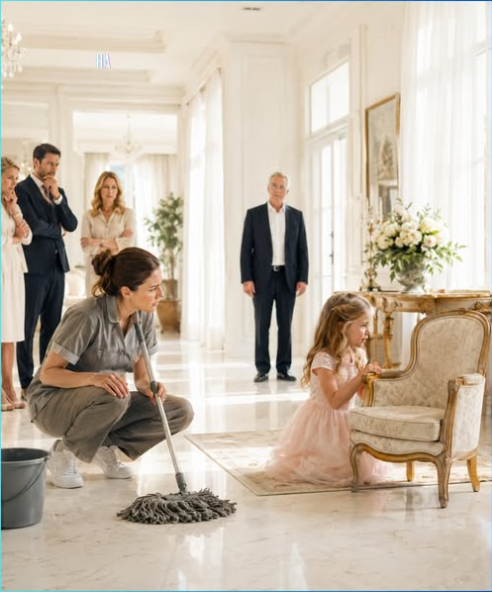 "Nobody Wanted to Go Near the Millionaire’s Daughter Until the New Cleaner Heard Her Talking to an Empty Chair