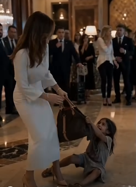 "Everyone thought the poor child was stealing. That was the easiest story to believe. The hotel lobby was too clean, too rich, too perfect for a dirty little girl sitting on the marble floor.