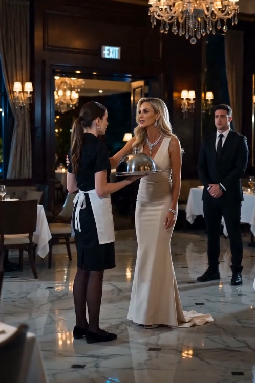 "She tore the waitress's dress in a fancy restaurant… then the city's richest billionaire walked in and uttered a sentence that left everyone speechless.