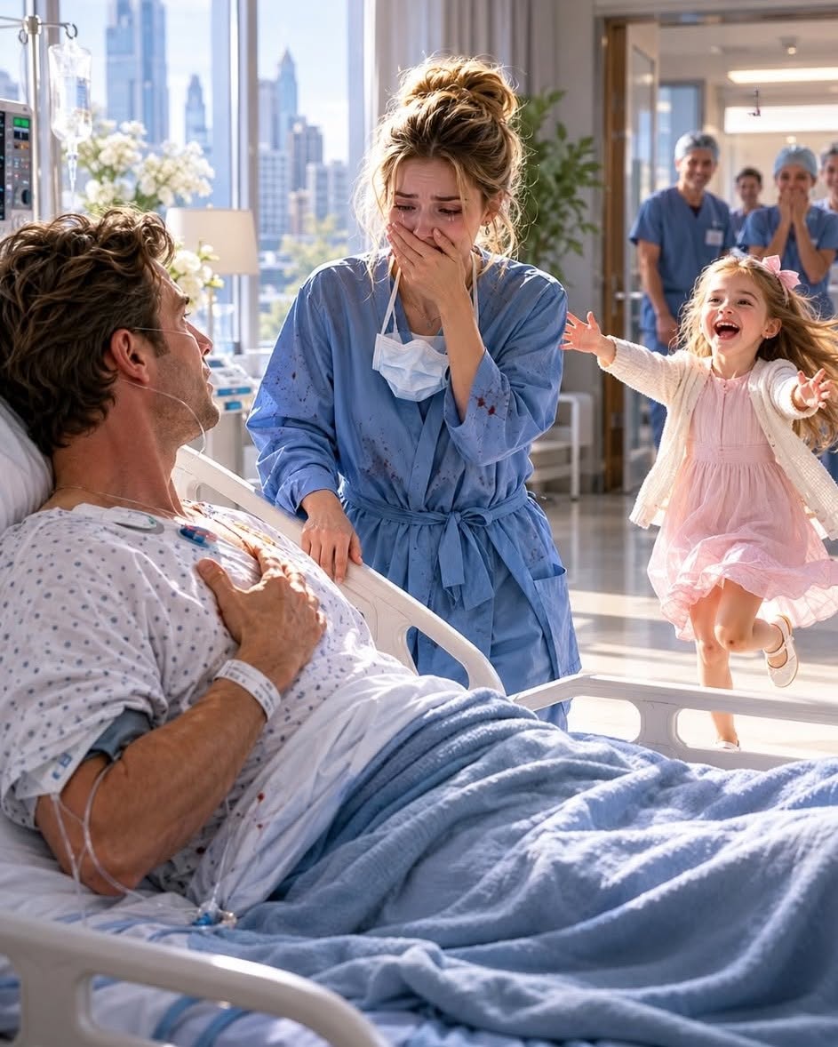 The millionaire woke up after heart surgery and saw the surgeon he abandoned seven years ago—then a little girl walked in calling her mom