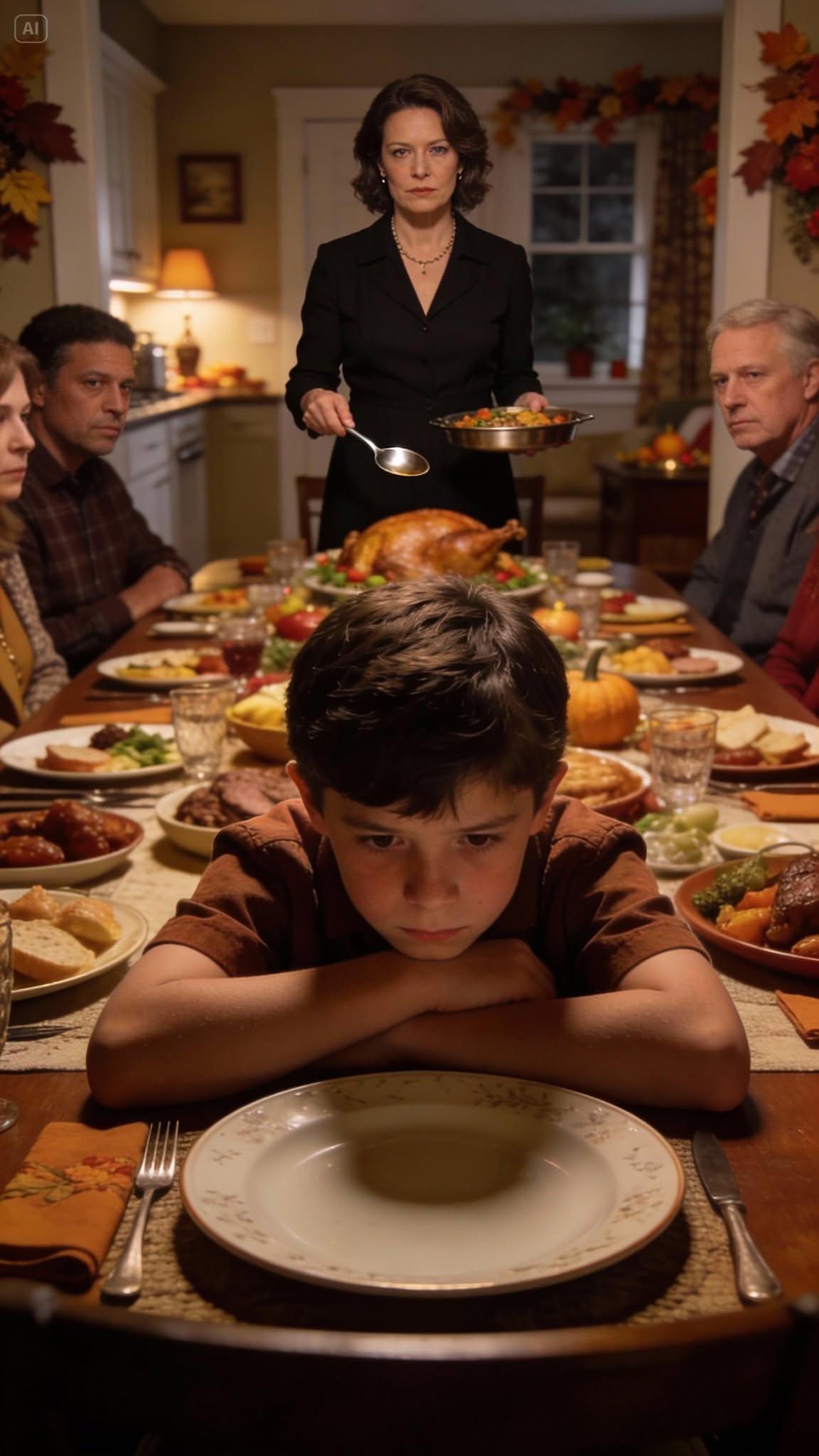 At a family gathering, my sister told my 9-year-old he was a burden no one wanted. He barely touched his food for days. I kept quiet. Exactly one week later, she was crying uncontrollably when…
