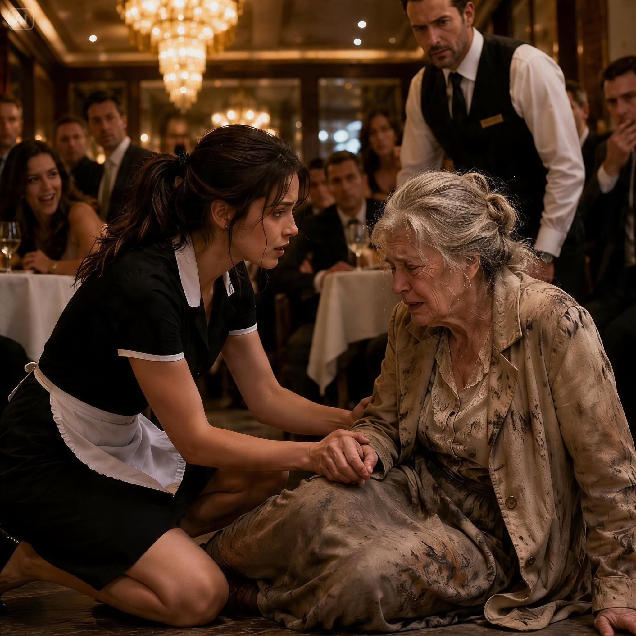 Everyone Mocked the Waitress Who Protected a Frail Old Woman in a Crowded Diner—Until the City's Most Feared Mafia Heir Walked In, Called the Elderly Stranger “Mother,” and Changed Her Entire Life Forever