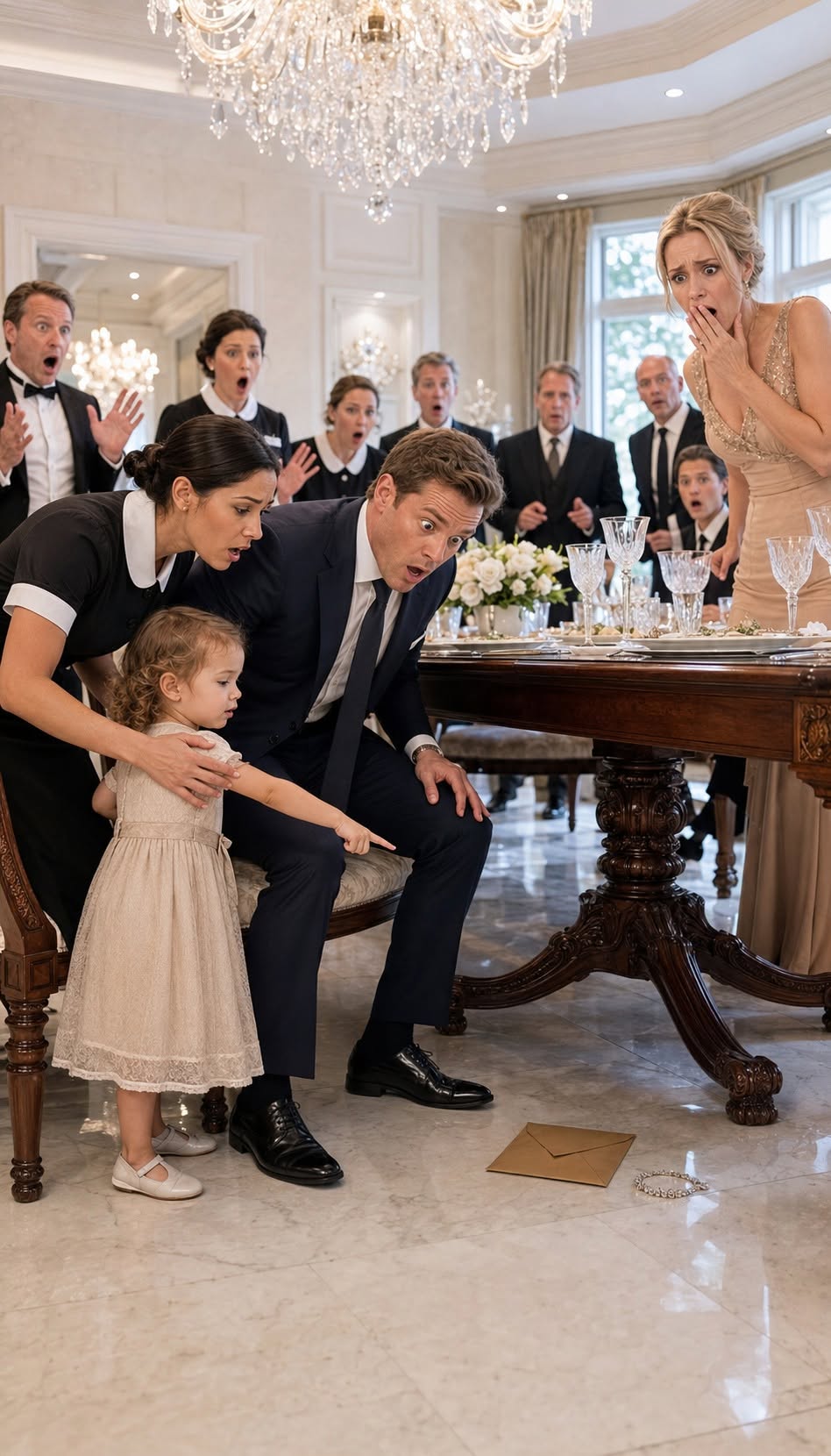 "Look Under the Table, Sir" — Maid's Toddler Warns Billionaire at Dinner — Fiancee was Scared
