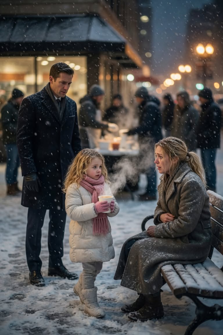"Daddy, Can We Bring Her Some Warm Soup?" What Happened Next Shocked a Billionaire...