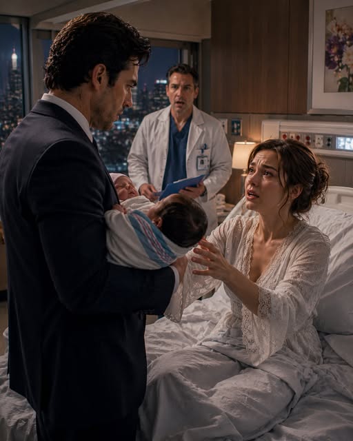 A Billionaire Stormed Into the Hospital Ready to Destroy His Ex-Wife—Then She Placed Two Newborns in His Arms and Revealed a Secret That Changed Everything