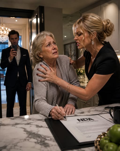 "I came home from my business trip a day early, only to find my fiancée cornering my mother in the kitchen. ""Sign this NDA and go to the nursing home, or I'll make sure your son never speaks to you again,"