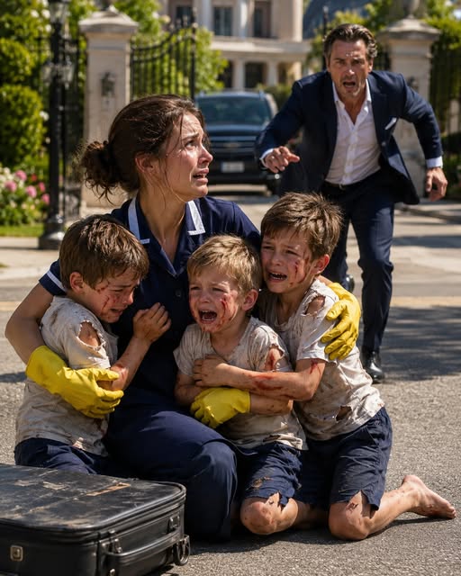 The Billionaire Branded Her a Thief and Threw Her Out Without a Second Thought… Never Realizing She Was the Only Person Standing Between His Children and Disaster. What Happened Minutes Later in the Street Left Him Frozen in Terror—and Changed Everything Forever.