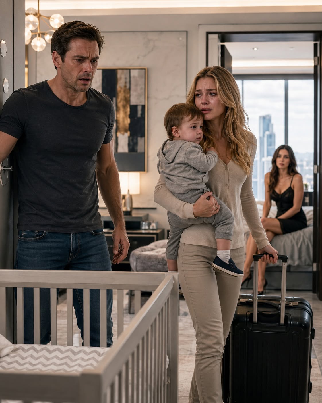 "I Thought My Wife Was Too Weak to Leave Me—Until I Came Home From a Hotel With My Mistress and Found My Baby Gone, My Ring Abandoned, and a Letter That Changed Everything
