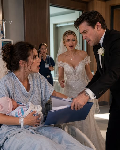 My ex-husband showed up in my hospital room just two hours after marrying another woman. His bride was still wearing her wedding dress.