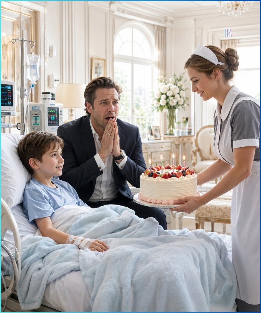 omg The Millionaire Thought His Son Had Two Weeks Left Until the Maid Brought a Cake That Made Him Want to Live
