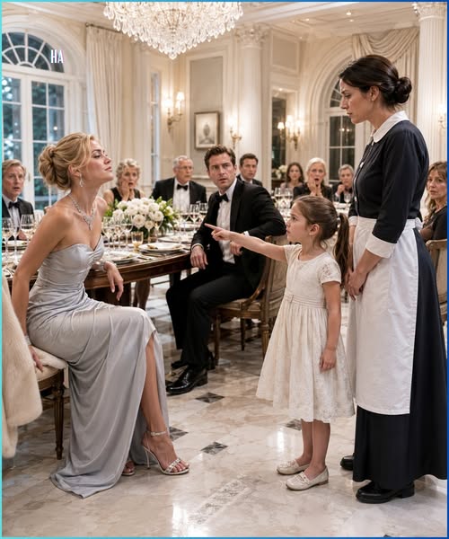 The Billionaire’s Fiancée Mocked the Maid at Dinner Until Her Little Girl Stood Up and Made the Whole Room Ashamed