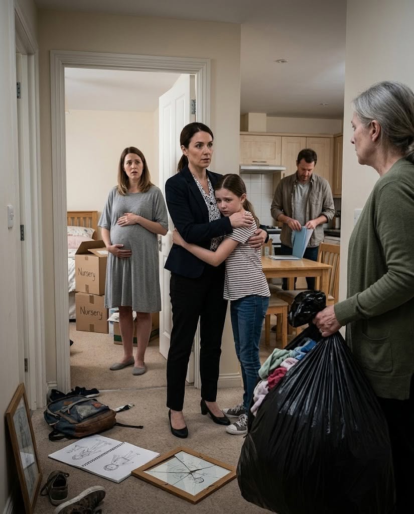 "omg My mother-in-law walked into our Silver Creek apartment with moving boxes stacked in her arms, pointed at my twelve-year-old daughter, and said, ""Pack your things. You don't deserve this room anymore.""