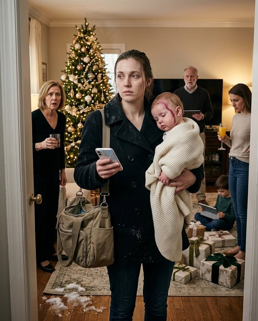 I was still standing in my parents’ front hallway with snow melting off my coat when my mother looked straight at my nine-month-old daughter and said