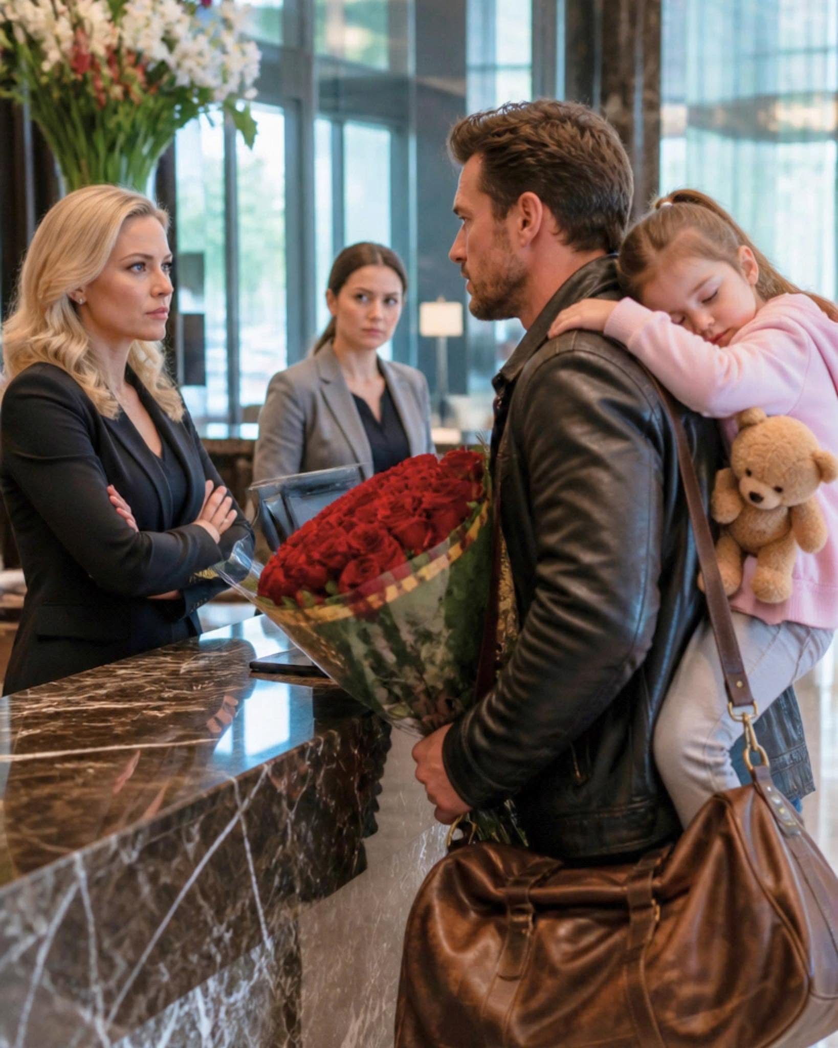 A Widowed Father Was Refused a Room at the Very Hotel He Owned While Carrying His Sleeping Daughter… By the Time the Employees Learned Who He Really Was, Their Mistake Could No Longer Be Undone.