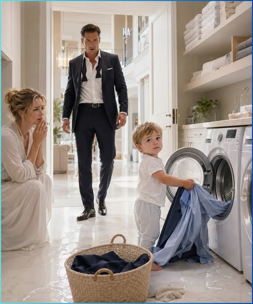 The Billionaire Came Home Early and Found a Toddler Washing His Clothes Before One Tiny Confession Broke His Heart