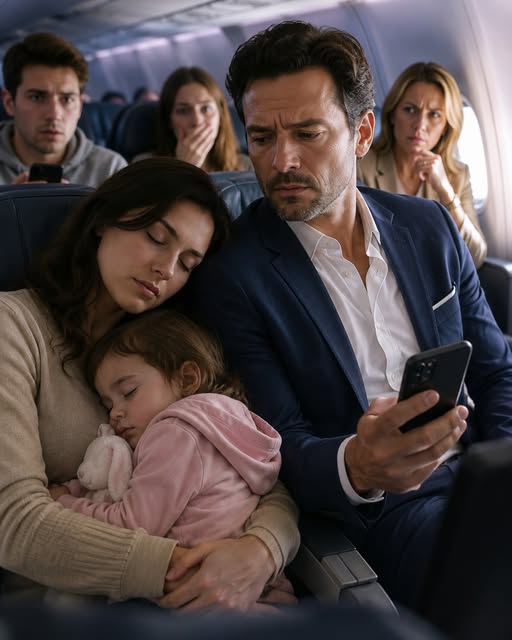 The Stranger Asked Me to Pretend I Was Asleep on His Shoulder During Our Flight… But After We Landed, I Found Out He Was Mexico’s Most Influential Billionaire—And My Ex-Husband Was Already Looking for Me.