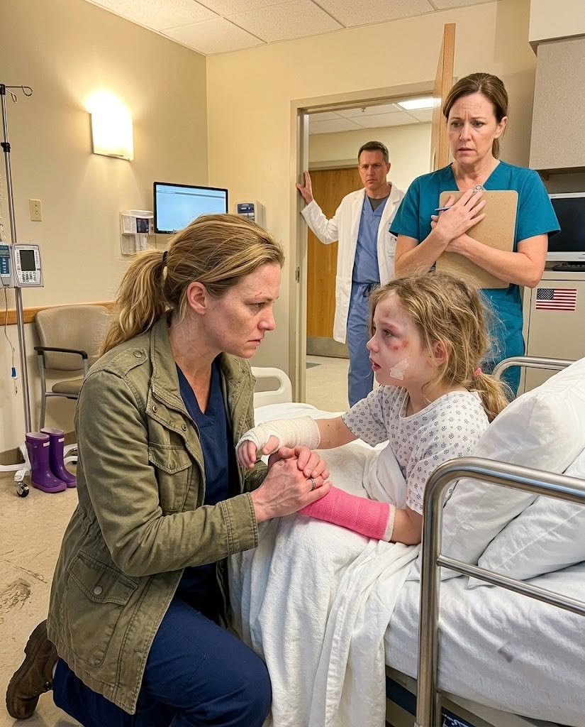 My 7-year-old woke up in the ICU and whispered, "Daddy threw me down the stairs because I saw Aunt Serena in your bed
