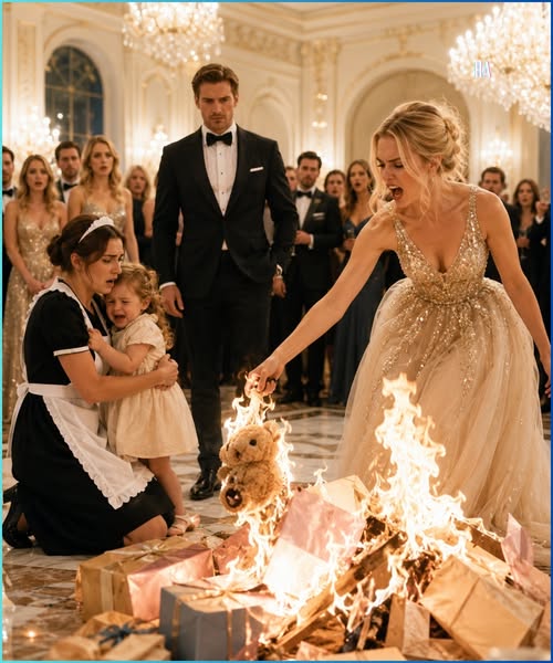 His Fiancée Burned the Maid’s Toddler’s Birthday Gifts, and the Billionaire Made the Whole Ballroom Watch Her Lose Everything