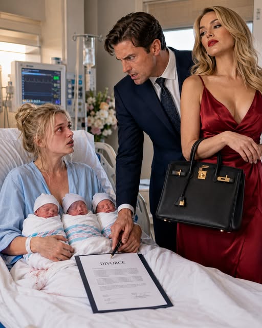 After I gave birth to our triplets, my husband walked into my hospital room with his mistress — who was proudly carrying a Birkin bag.