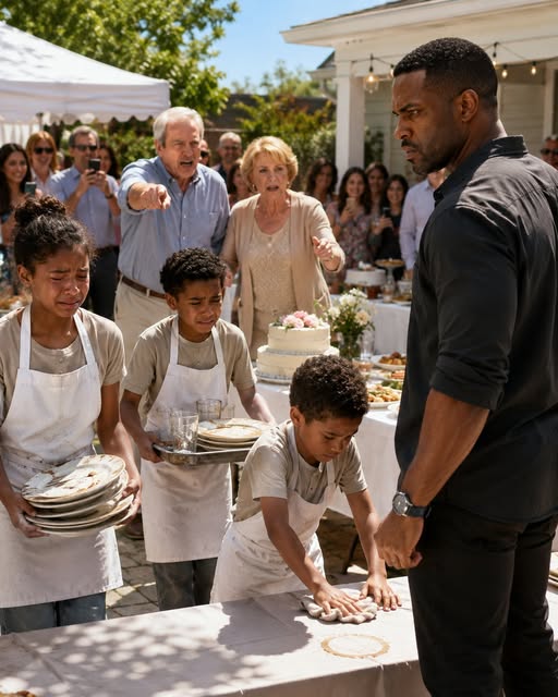 I arrived at the family party and found my children serving tables in aprons; when I asked why they were being humiliated, my parents said, "That's how they learn their place," in front of everyone, and I felt something inside me finally break.