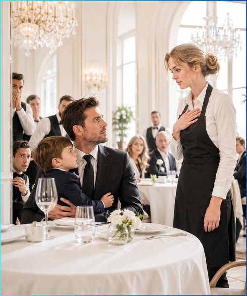 Every Waiter Hid When the Single Dad Billionaire Sat Down Until the Shy Waitress Said the One Thing His Dead Wife Never Got to Say