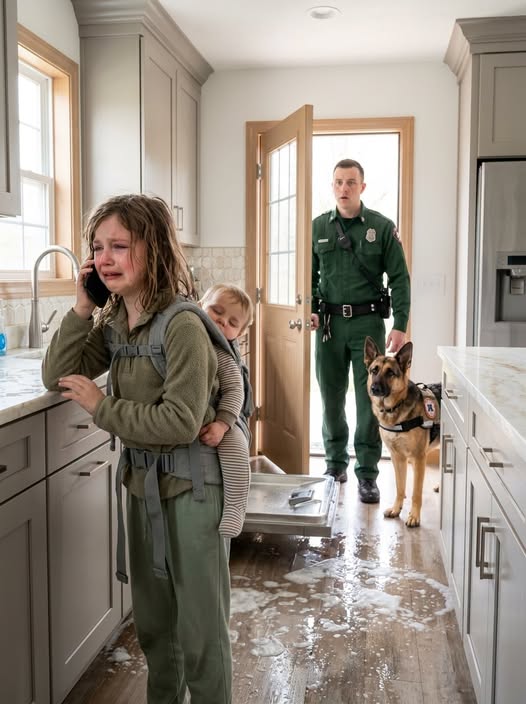 My Seven-Year-Old Daughter Called Me Sobbing and Whispered, “Daddy… My Back Hurts. I Can’t Hold the Baby Anymore.” When I Raced Home, I Found Her Carrying Her Six-Month-Old Brother While Wiping Milk From the Kitchen Floor.