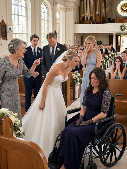 I was left with burns across nearly my entire body after rescuing my little sister from a house fire when she was ten. Years afterward, I arrived at her wedding in a wheelchair, and she leaned close and whispered,
