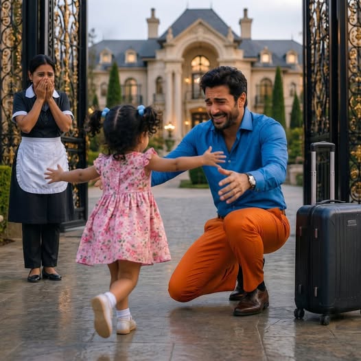 The Billionaire Froze When His Maid's Toddler Ran to Hug Him After 30 Days!