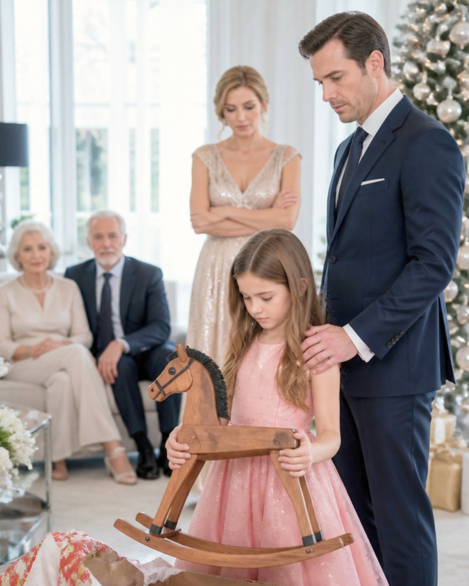 On New Year’s Day, Every Child in the Family Unwrapped Expensive Gifts—Except My Daughter. Grandpa Handed Her a Broken Toy and Said, “She Doesn’t Count
