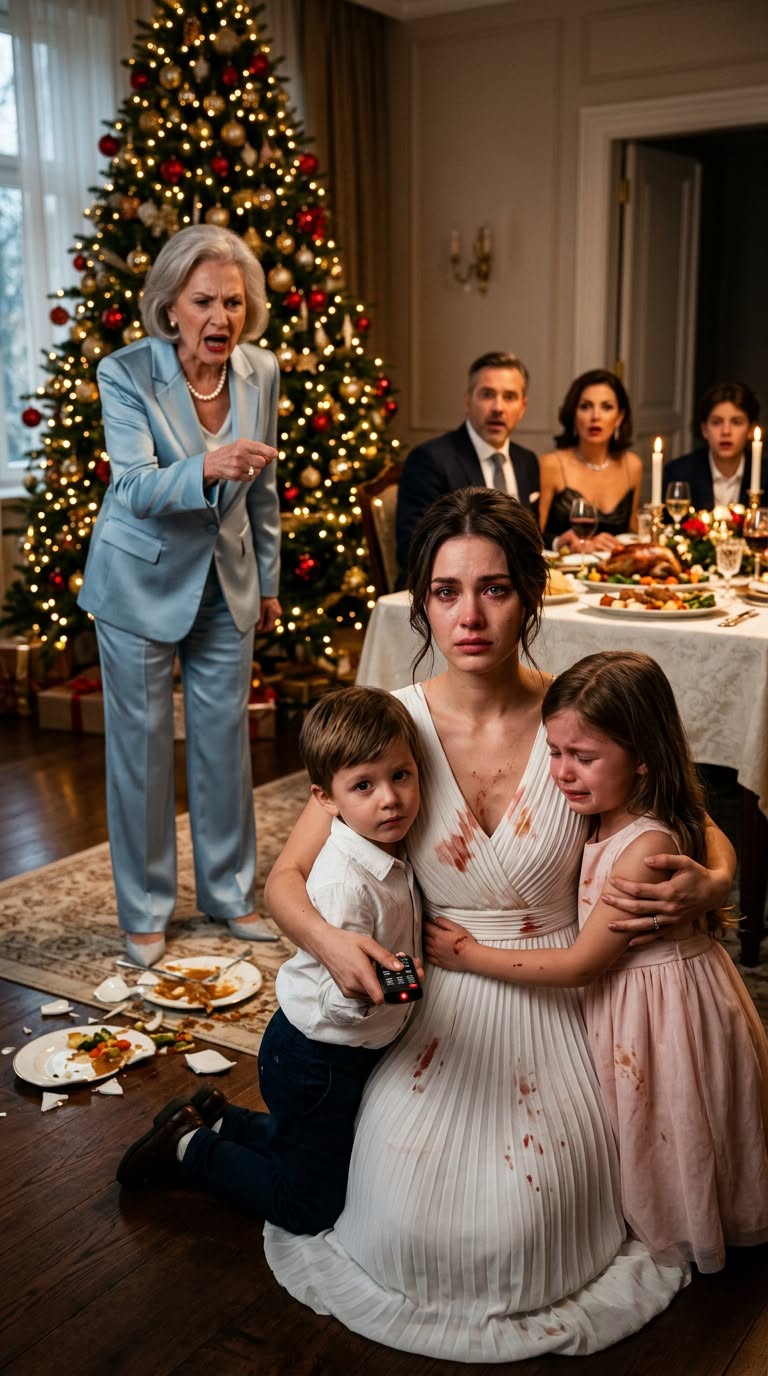 At a Christmas dinner, my mother-in-law slapped my 5-year-old daughter over a broken glass.